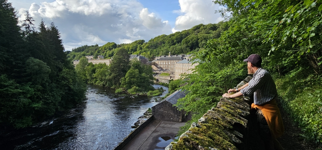 New Lanark and the River Clyde
