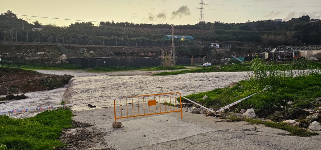 Barrier across river crossing